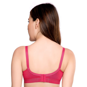 Trylo Women'S Non-Wired Bra (Alpa_Rasberry_40E),Rasberry,40,B07YNYDNQG