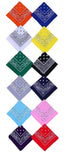 Bismaadh Soft Breathable Cotton Head Wrap, Scarf, Headband, Mask, Paisley Print Unisex Bandana Pack Of 12