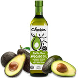 Chosen Foods 100% Pure Avocado Oil, Keto Diet Friendly, Kosher Oil for Baking, High-Heat Cooking, Frying, Homemade Sauces, Dress