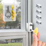 Window Locks,4 Sets Sliding Window Safety Locks with Key for Up and Down Windows,Easy to Install Vertical & Horizontal Window Se