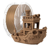 Chitu Systems Conjure Wood PLA Filament 1KG, Real Teak Wood Fibers Filled 3D Printer Filament, Using Reusable Spool Compatible w