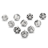 Ajuny Set of 10 Ceramic Knobs Black and White Kitchen Cabinet and Drawer pulls for Cupboard Furniture Bathroom Dresser Hand Pain