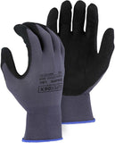 Majestic SuperDex Micro Foam Nitrile Palm Coated Glove on Nylon Shell | 12 Pairs - MED | 15 Gauge Liner, Lightweight Comfort, Br