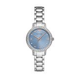 Emporio Armani Stainless Steel Analog Blue Dial Women'S Watch-Ar11585, Band Color-Silver