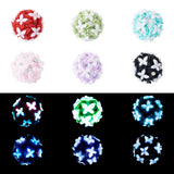 Magibeads 6Pcs 18-19mm Handmade Clay Pen Beads Round Polymer Rhinestone Butterfly Focal Beads for Beadable Pens Crafts DIY Keych