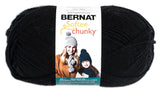 Bernat Big Ball Chunky Solid Yarn, 14 oz, Gauge 6 Super Bulky, 100% Acrylic, Black