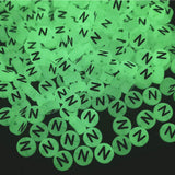 200PCS Letter Beads Glow in The Dark 4x7mm Acrylic Alphabet Letter N Beads for Jewelry Making Bracelet
