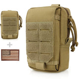WYNEX Tactical EDC Pouch, Molle Utility Pouches Gadget Organizer Phone Holder Waist Pack Smartphone Pouch Tool Holster Pocket Kh