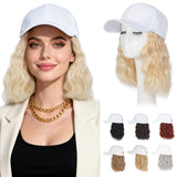 Hairro Hat With Hair Attached Synthetic Baseball Ball Cap Hair Wig 8 190g #613 Bleach Blonde