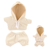 17cm/6.69in Doll Clothes Set, Sporty Fashion Hoodie & Pants Outfit Clothing Practical Costume Accessories for Cute Doll Dressing