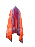 Desi Legacy Ram Naam Printed Cotton Cloth | 180X91 Cm OrangeMaroon Devotional Shawl | , , In Devanagari | Pure Cotton Spiritua