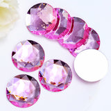 Briskbloom 40MM Large Flatback Rhinestones, 8PCS Light Pink Round Acrylic Big Flatback Gems for Craft Cosplay Costume Jewelry Ma
