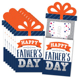 Big Dot of Happiness Happy Fathers Day We Love Dad Party Money and Gift Card Sleeves Nifty Gifty Card Holders Set of 8