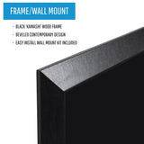 Kamashi Wet Erase Board, Black Mdf Frame, 24 X 36