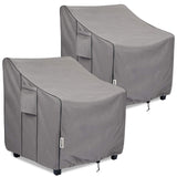 BOLTLINK Patio Chair Covers Waterproof, Heavy Duty Outdoor Furniture Covers Fits up to 31.5W x 33.5D x 36H inches -2 Pack