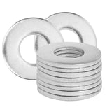 Zernmiarder #10 Stainless Steel Flat Washers - 0.5 Outside Diameter, 304(18-8) Stainless Steel Washers Metal Washer for Screws B