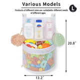 Baby Bath Toy Organizer, quick drying, and mould proof, Multiple-Suspension Bath Toy Holder, Large Capacity Multi Use Bathtub To