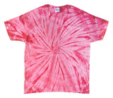 HS1000B TieDye Youth Spider TieDyed Tee Pink Spider Small