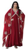 Wedani Georgette Sequins-Work Anarkali Kurta Set For Women (In Alpha M Regular Maroon),MAROON,M,,,