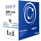 VIVO 1,000ft Bulk Cat6 Wire, CCA Ethernet Cable, 23 AWG, UTP Pull Box, LAN Network, Gray, CABLE-V004