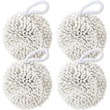 Teenyyou 4 Pcs Bath Sponge Shower Pouf Loofahs Shower Puff Exfoliating Loofah Bath Accessories Cleaning Tool for Body Gift Baske