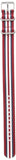 Timex TW7C03400 Weekender 20mm Red/White/Blue Stripe Fabric Slip-Thru Strap