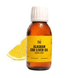 On Target Living Alaskan Cod Liver Oil- Travel Size 3.33 oz. | Naturally Occurring Vitamins A & D | Organic Lemon Flavor | Premi