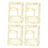 bnf 4 Pieces Embossed Notes Art Scrapbook Papers for Parties Celebrations Events Yellow | Scrapbooking & Paper Crafts | Scrapboo