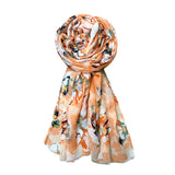 Fahabo Digital Print Mal Mal Cotton Scarf For Women Soft, Lightweight Hijab & Stole Wrap | Elegant Head & Neck Scarf Size: 72