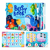 Toddler Busy Book Activity Binder for Kids 3+ Years | Montessori Learning Busy Board | Activity Book | Educational Toy | Easy