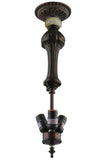 Meyda Tiffany 14809 21.5 Bulb Column/Onyx/Column 3 Lt Flush