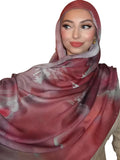 Zgmyc Watercolour Floral Printed Hijab Scarf For Women Soft Modal Cotton Instant Hijab Head Wraps Shawls Long Scarves, Color 15,