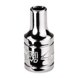 Capri Tools 4 mm Shallow Socket, 1/4 in. Drive, 12point, Metric