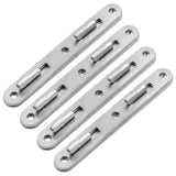 Kyuionty 4 Sets Wood Bed Rail Connecting Fittings 5 Inch Thicken Furniture Bed Hardware