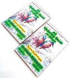 SUKECHI Premium A5 Sketch Book Set of 2 | 24 Sheets Each | Thick 225 GSM Brown Kraft Paper | Spiral Drawing Book