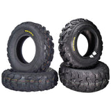 Kenda Bearclaw EX K573-25x8-12 Front & 25x10-11 Rear Tires for All Terrain (ATV), UTV, and Side by Side (SxS) Vehicles - 6-Ply -