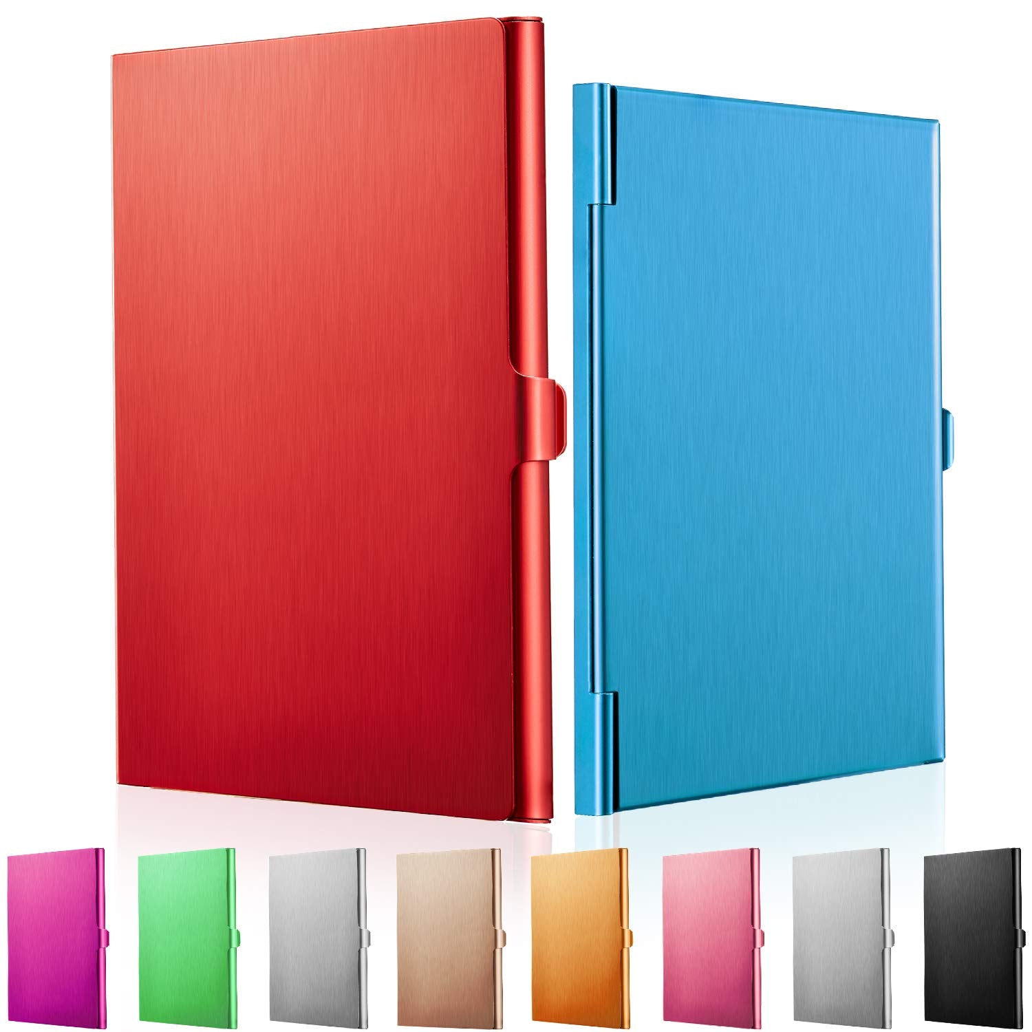 10 Pack Business Card Holder Case Aluminum Business Name Card Credit Card Case Pocket Business Card Case Wallet Business Card Ca