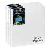 Eduway Canvas Board For Painting- (5X7) | Premium Quality 7Oz Pre-Primed Cotton Canvas Board For Artists & Beginners | Ideal For