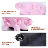 pawstrip Cute Princess Dog Bed Pink Puppy Bed for Small Dogs Breathable Cat Couch Bowknot Pet Cushion Comfortable Kitten Nest Gi
