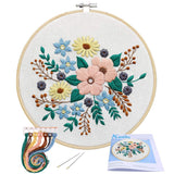 Full Range Of Embroidery Starter Kit With Pattern, Kissbuty Stamped Embroidery Kit Including Embroidery Cloth With Pattern, Bamb