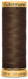 Gutermann Natural Cotton Thread 110 YardsBrown