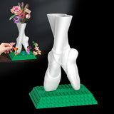 Vase for Lego Flower Bouquet Building Set,Display Stand for Lego Roses-Shoe