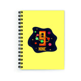 Plan To Gift Notebook A5 Plain Lucky Number 9 Notebook Wire Bound Spiral Printed Pages:160 (Size A5)