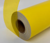 Transparent Vinyl Tape with Self-Adhesive. (6 inch x 25 ft, Yellow)