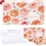 ReliThick 7 x 6.5 2026-2027 Pocket Calendar for Purse Small Monthly Planner Notebook PVC Cover Pocket Calendar Notepads Apprecia