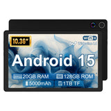 Gleeso Tablet, Android 15 Tablet, Tablet 10 Inch with 20GB RAM 128GB ROM 1TB TF Expansion, 8 Core, 1280 * 800 HD Display, 5000mA