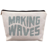 uinwk Aesthetic Beach Makeup Bag - Gifts for Beach Lovers, Summer Vacation Essentials