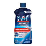 Finish Jet-Dry Dishwasher Rinse Aid, Compatible with Dishwasher Detergent, Prevents Spots & Residues, Dries, Shine & Protects, 1