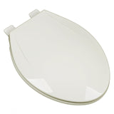 Bath D cor 2F1E6-02 Slow Close Plastic Elongated Top Mount Toilet Seat with Adjustable Release and Clean Hinge