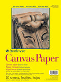 Strathmore 300 Series Canvas Paper Pad, Glue Bound, 9X12 Inches, 10 Sheets (115Lb187G) - Artist Paper For Adults And Students -